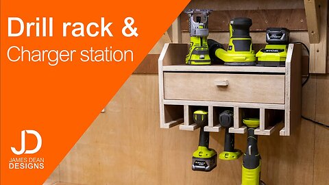 Drill rack and charging station build