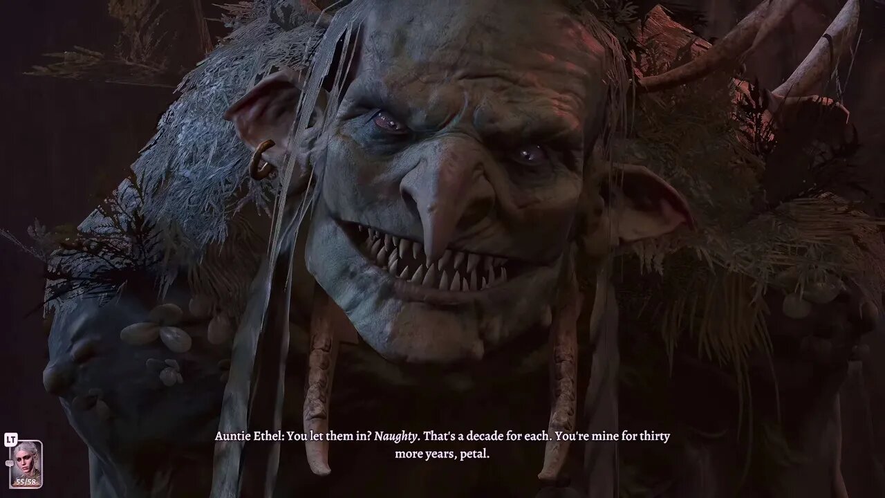 Baldur's Gate 3 | Auntie Ethel the Old Hag Boss Fight |