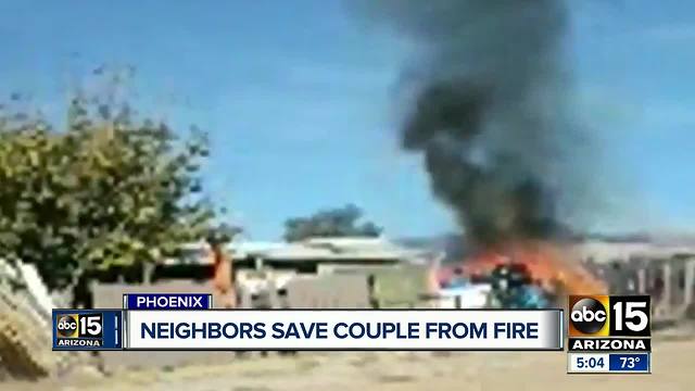 Valley community rushes to save neighbor from fire