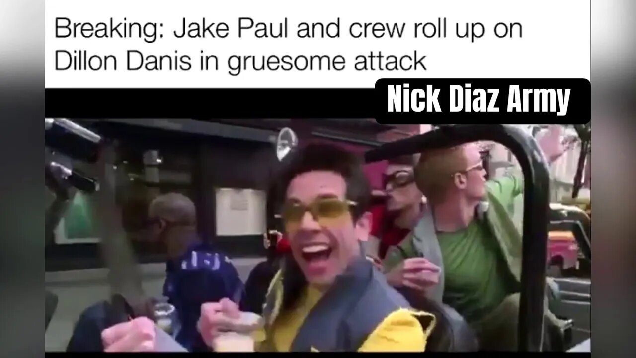 Jake Paul and crew roll up on Dillon Danis