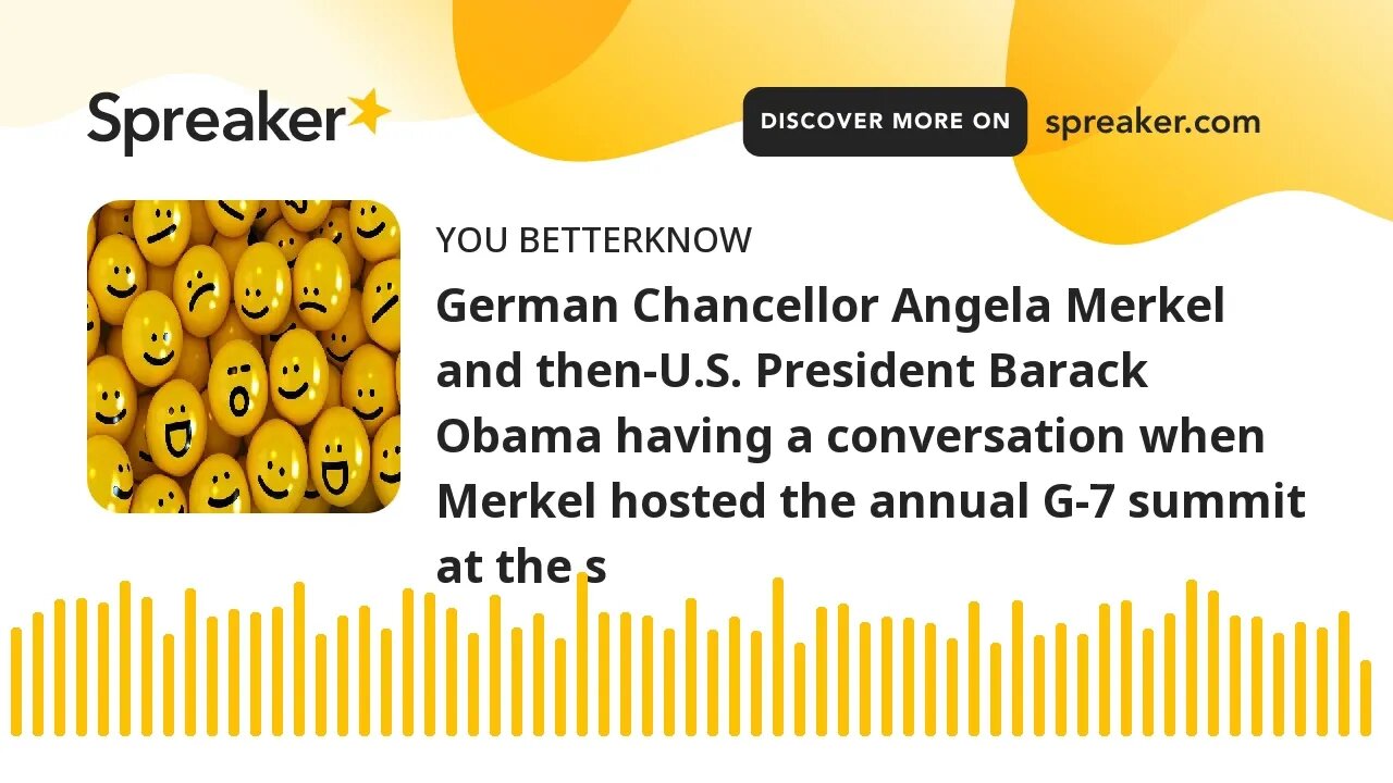 German Chancellor Angela Merkel and then-U.S. President Barack Obama having a conversation when Merk