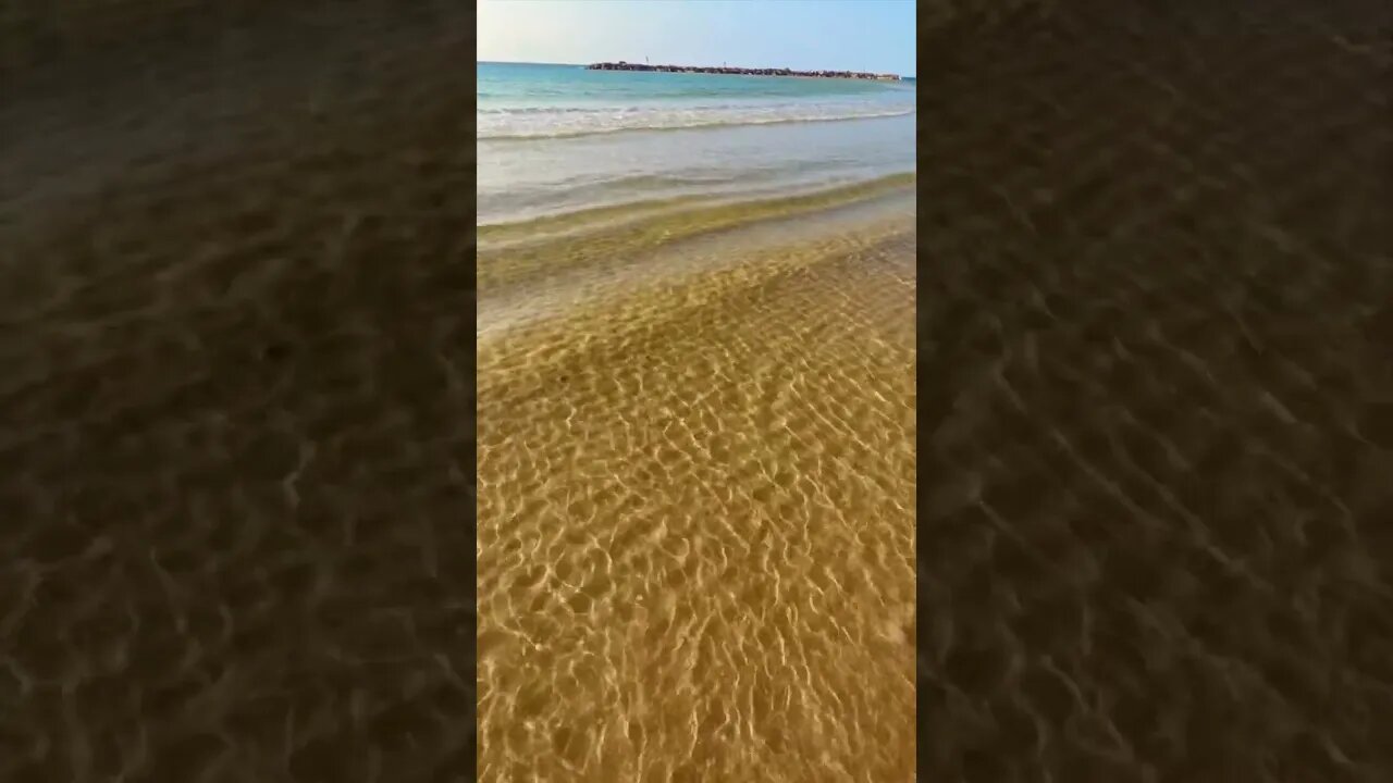 Beach Sand Ripples on the Mediterranean | 🎧Water Song | Pamela Storch