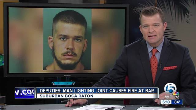 Man accused of lighting joint, catching suburban Boca Raton bar on fire