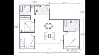 planta baixa12x9/3quartos