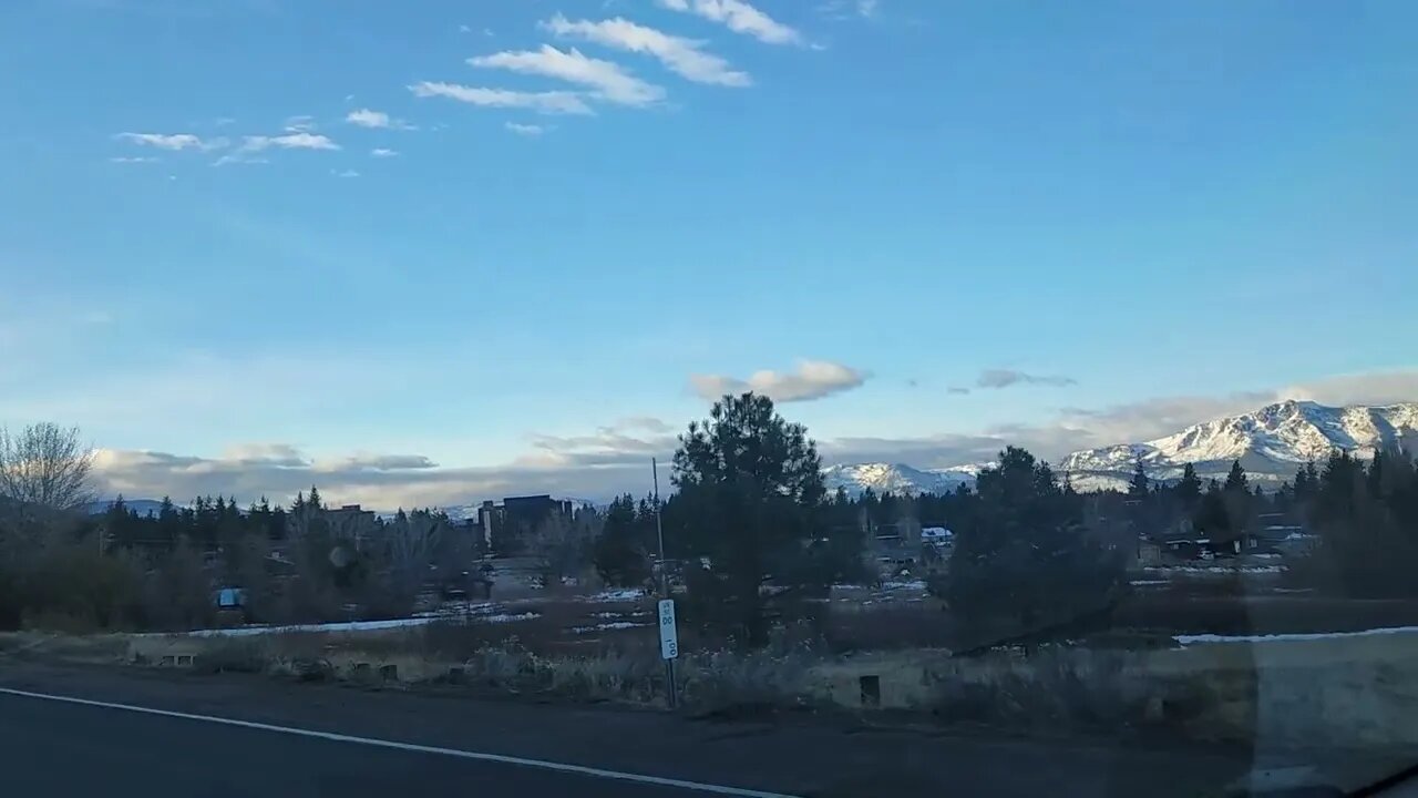 Lake Tahoe morning commute