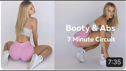 At Home Booty & Abs Circuit | 7 Minutes 