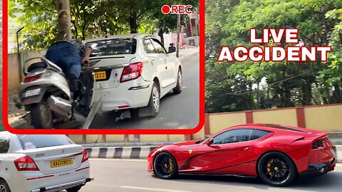 LIVE Accident caught on CAMERA | RIDER Was looking at Loud Cars and Bikes