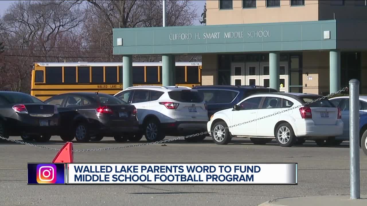 Walled Lake parents word to fund middle school football program