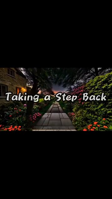 Taking a step back can be the best way to move forward. #motivation #goodvibes