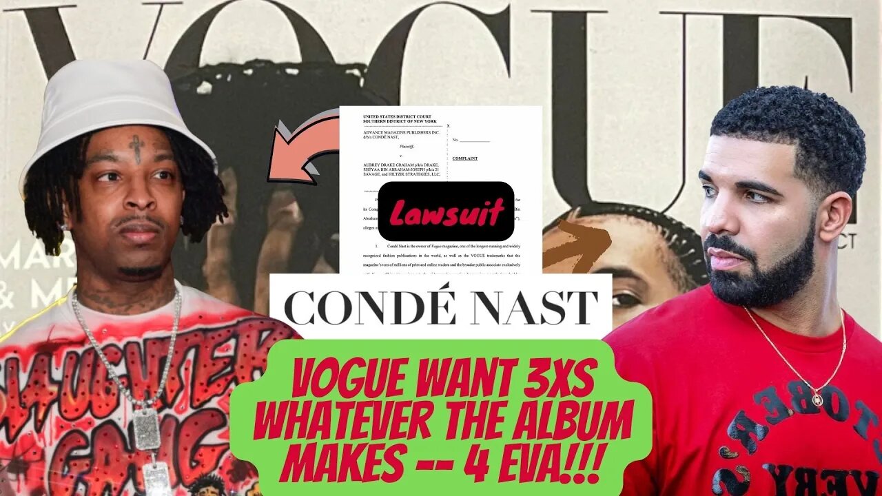 @Vogue DEMANDS 3xs whatever HER LOSS makes FOREVER | IT'S GONNA GET DARK FOR @Drake & @21 Savage