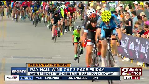 Sand Springs Firefighter Ray Hall wins Cat-3 race at Tulsa Tough