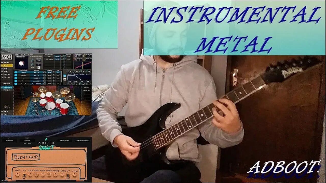 Free Modern Metal Guitar Tone Plugin + SSD5 Free Drums VST (Instrumental Metal)