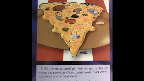 Thẻ Illuminati game card 1995 pizza