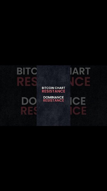 BITCOIN NOW: dominance up, at resistance. Will BTC be sent higher?!