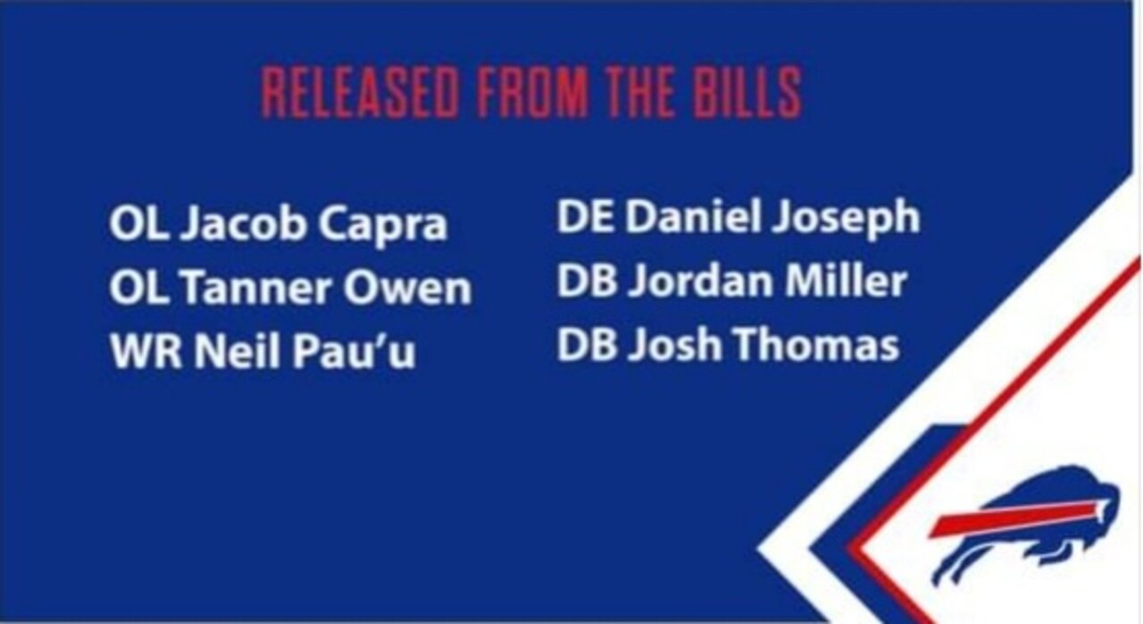 My thoughts on the Buffalo Bills roster cuts 8-30-22