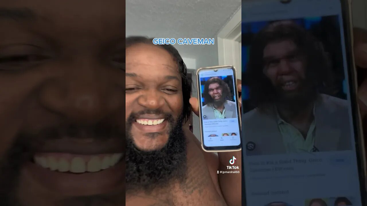 SHE SAID I LOOK LIKE THE GEICO CAVEMAN 😂🤣😂