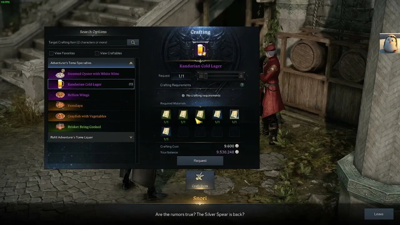 I Finally got the Kandarian Cold Lager and Ate the Million Silver Buffalo Wings!