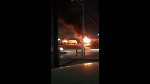 Video Of Gulf Cartel's Burning Checkpoints Shut Down Tamaulipas