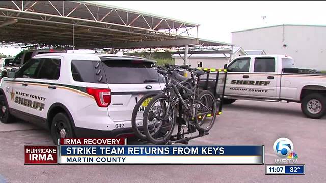 Martin County Rapid Response Team returns from Florida Keys after assisting in Hurricane Irma recovery efforts