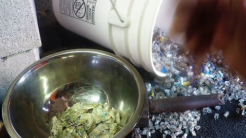 Removing Gold Pins from Rj45 connectors with a shredder