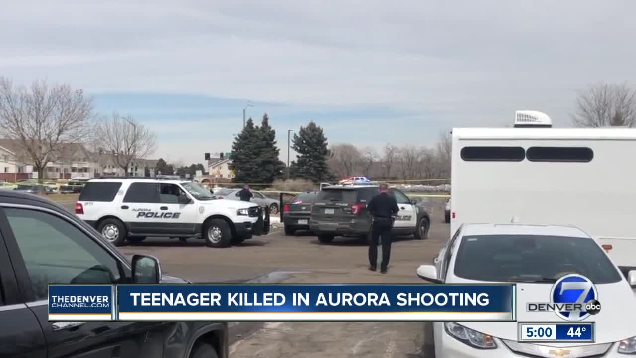 Boy shot in Aurora parking lot Monday dies