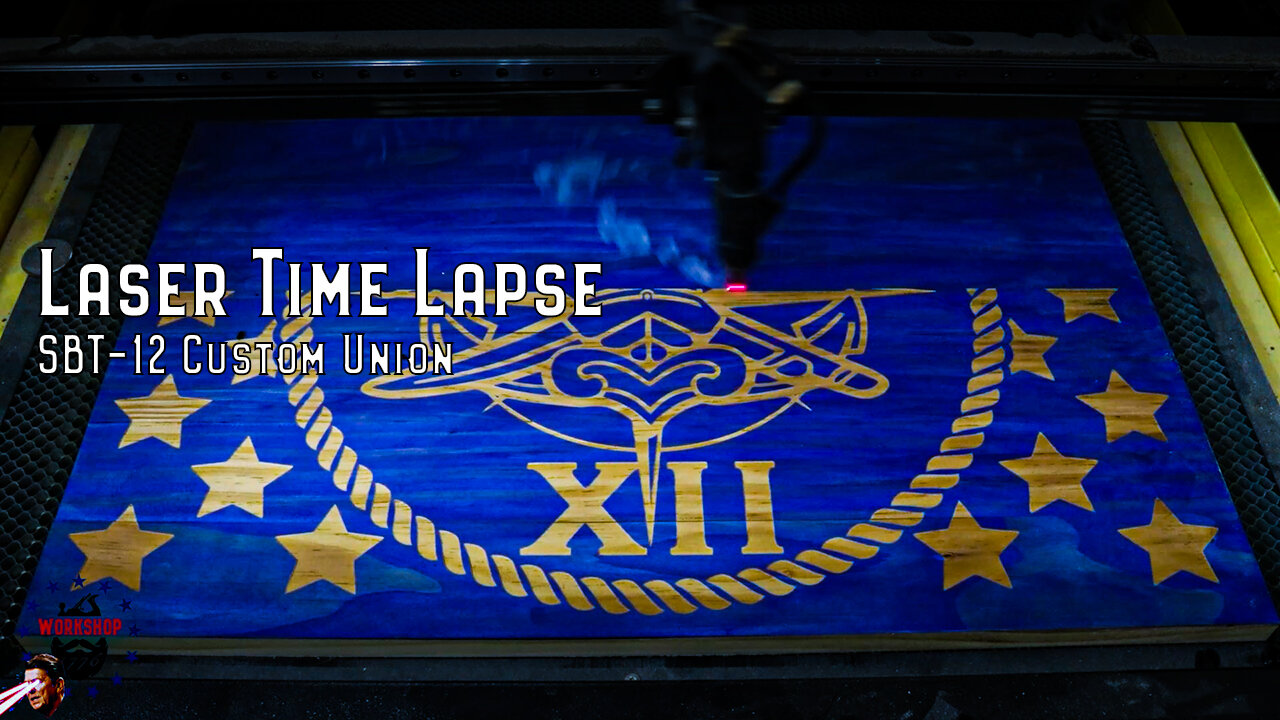 Laser Engraving Time Lapse - Special Boat Team 12 Insignia - Custom Union