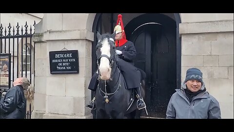 She runs when the horse moves #horseguardsparade