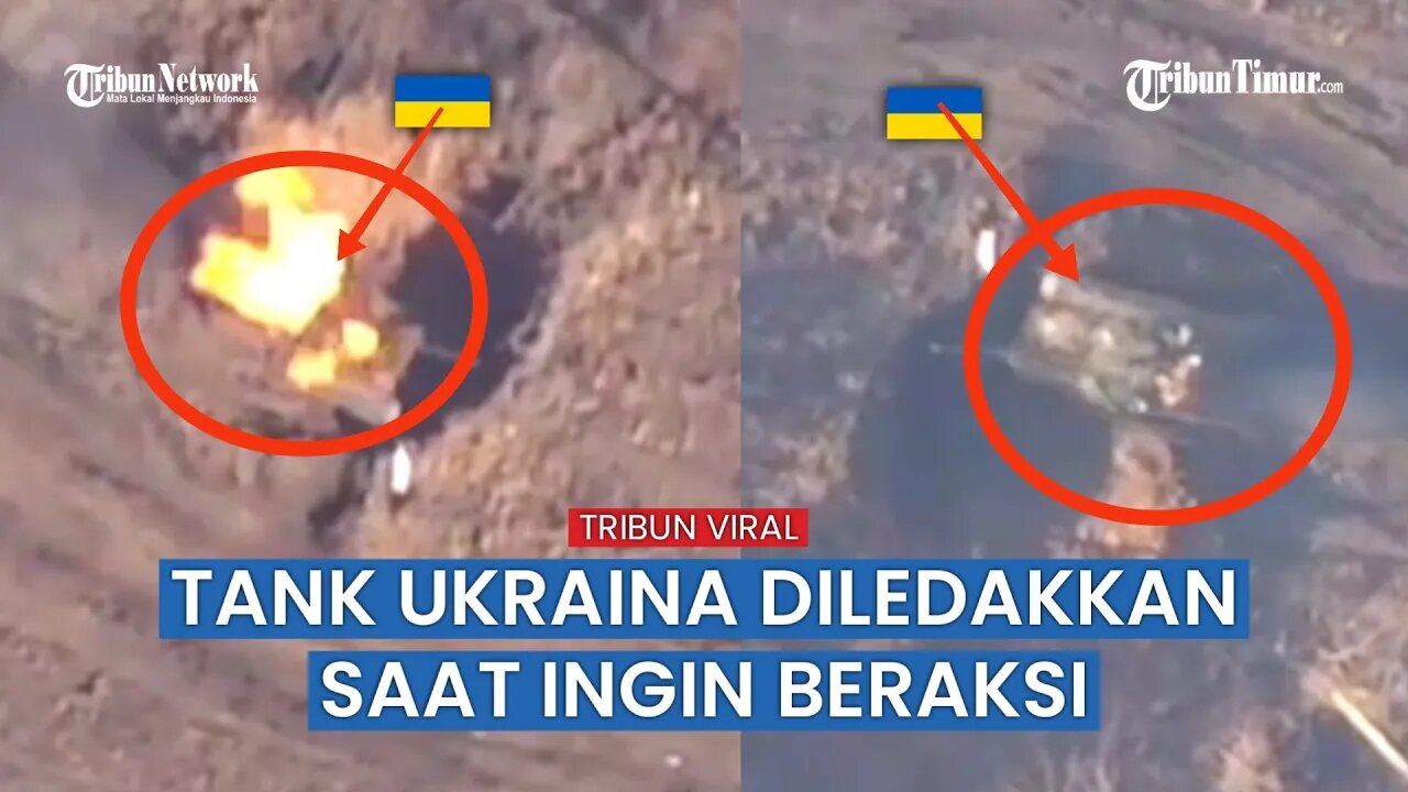 Pesawat Tak Berawak Rusia Vs Tank Militer Ukraina, VIRAL!!