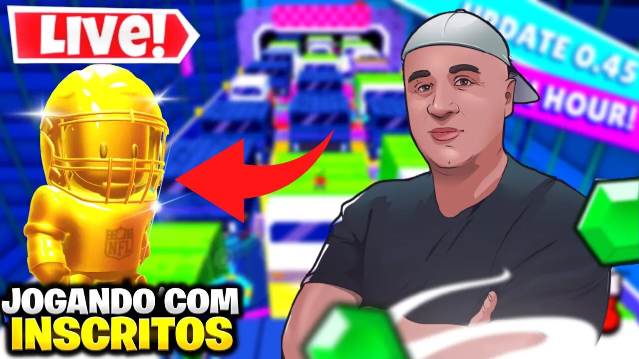 LIVE STUMBLE GUYS | SALINHA COM OS CRIA AO VIVO | NOVAS SKINS | #100k