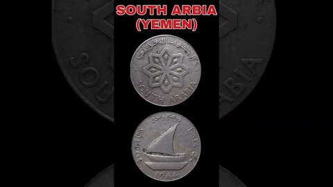 South arbia (yemen) 50 fils 1964.#shorts #coinnotesz