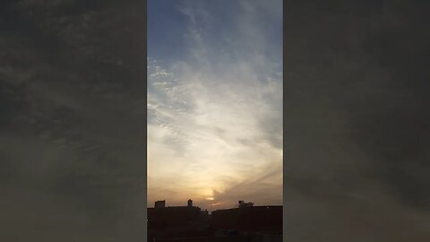 Attractive sunset view in clouds #sunset #evening #clouds #lahore #awesome