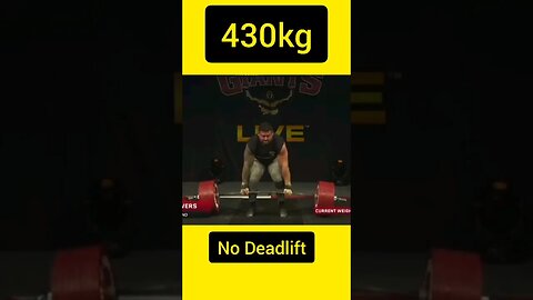 Deadlift de 430kg de Shane Flowers.