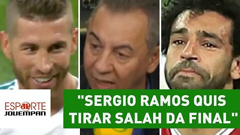 "Sergio Ramos QUIS TIRAR Salah da final", dispara Flavio Prado