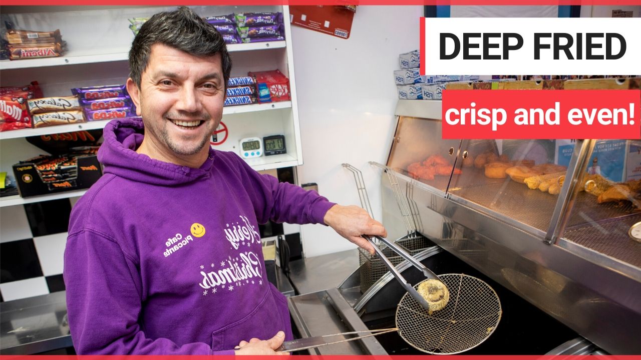 A British chippy is serving the world's most calorific festive treat a deep fried Christmas PUDDING