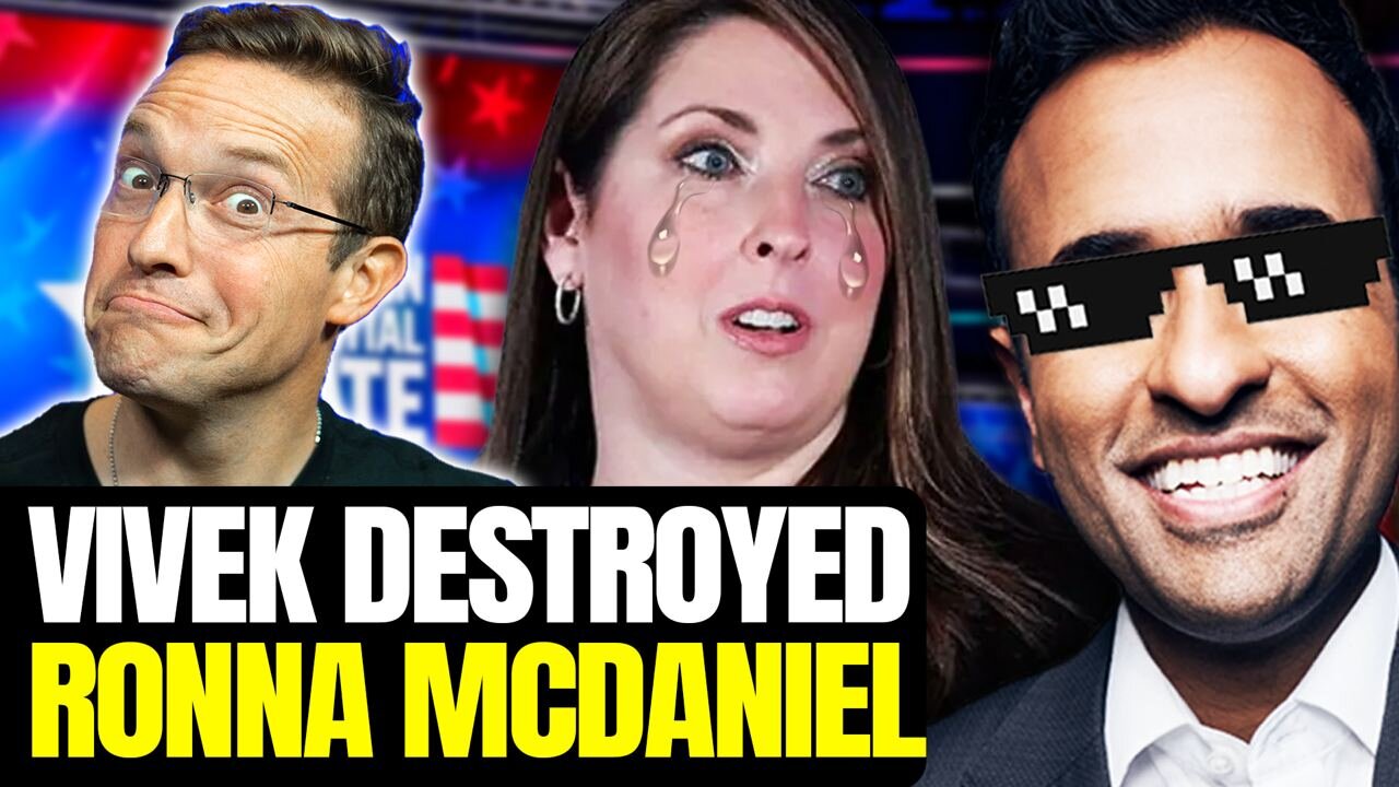 Vivek Reacts After NUKING Lib Moderators to their FACES at RNC Debate, Ends Ronna McDaniel’s CAREER!