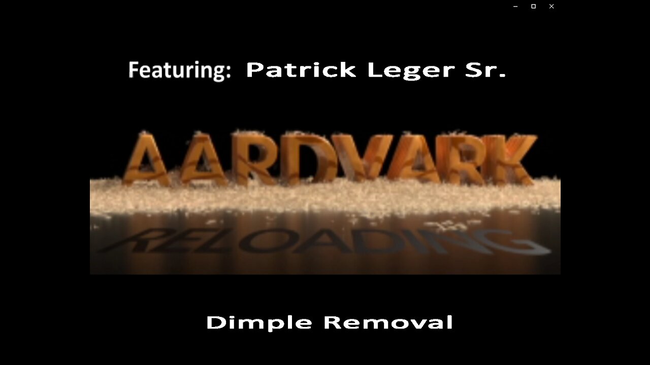 Homemade Primers - Dimple Removal featuring Patrick Leger Sr.