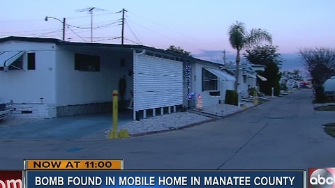 Grenade Found in Mobile Home Oven