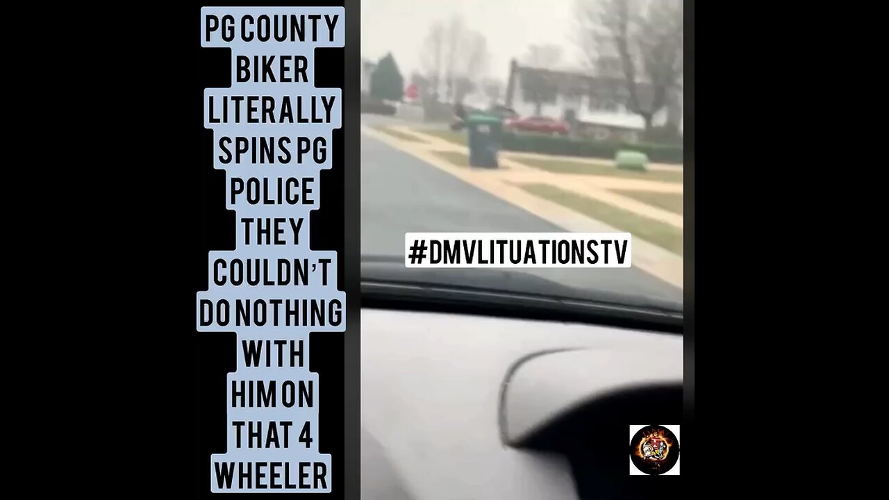 PG county biker got low on PG Police