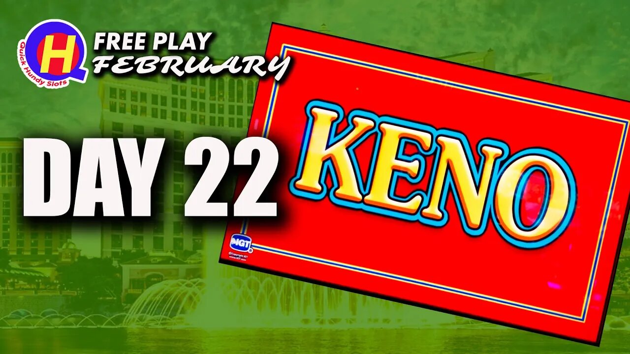 Free Play February Day 22: Single Card KENO! #KENONATION