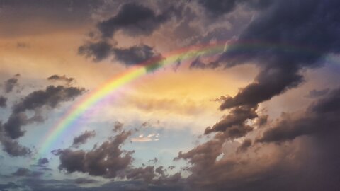 Rainbow view at sky