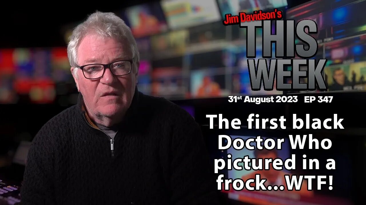 Jim Davidson - The first black Doctor Who pictured in a frock...WTF!