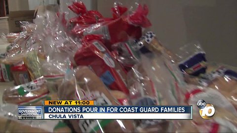 Chula Vista man collects donations for Coast Guard families affected by government shutdown