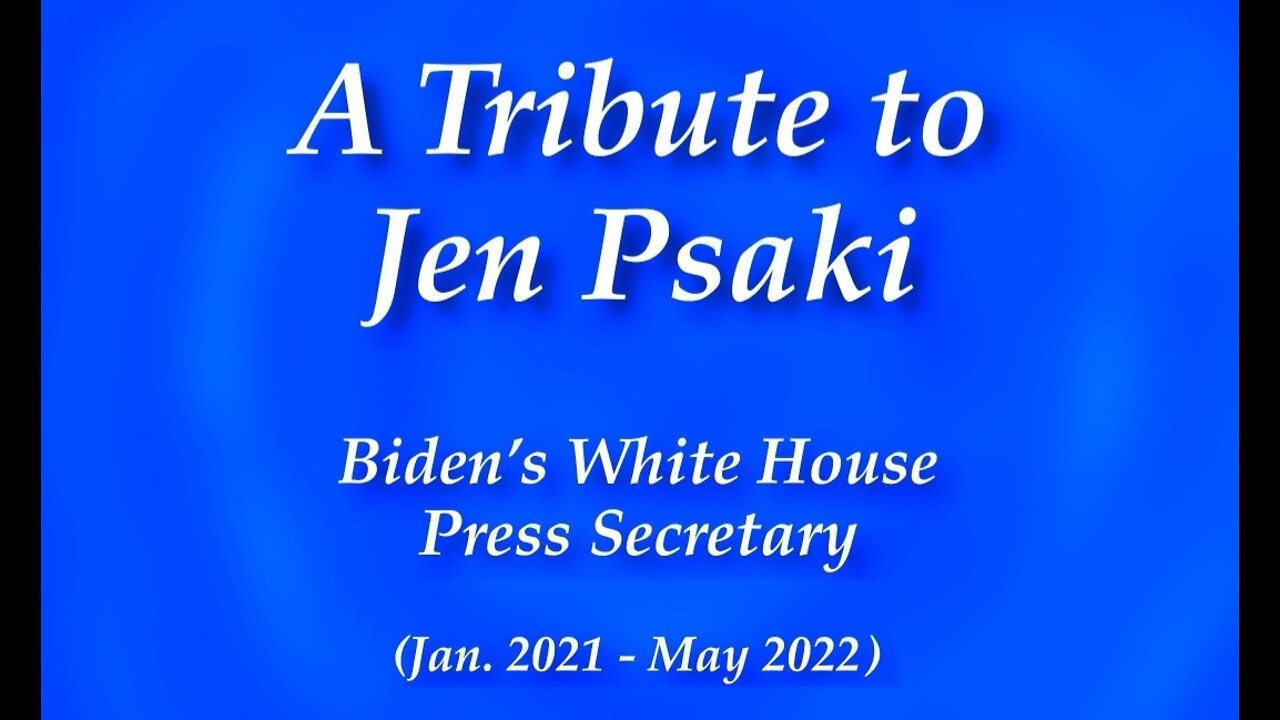 A Tribute to Jen Psaki