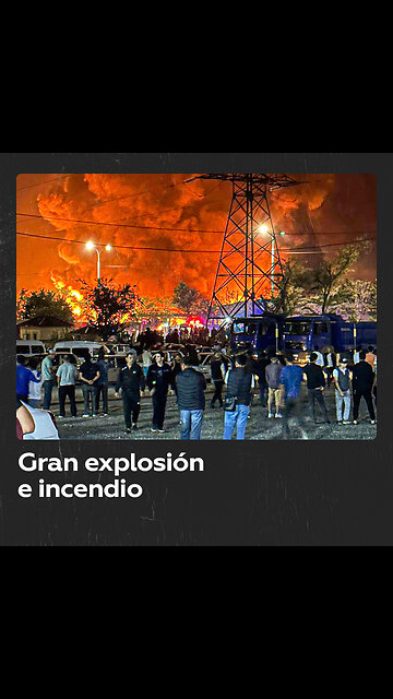 Fuerte explosión provoca un gran incendio en la capital de Uzbekistán