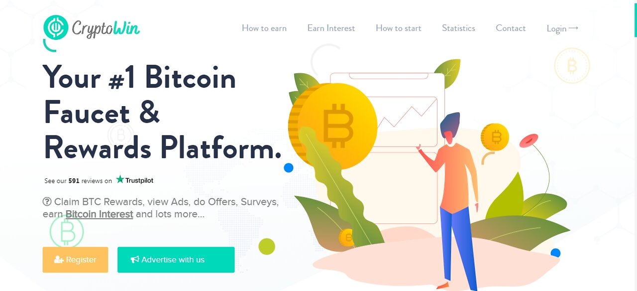 Earn 200+ Bitcoin At CryptoWin With Interest Instant Withdrawal At FaucetPay Wallet Step By Step