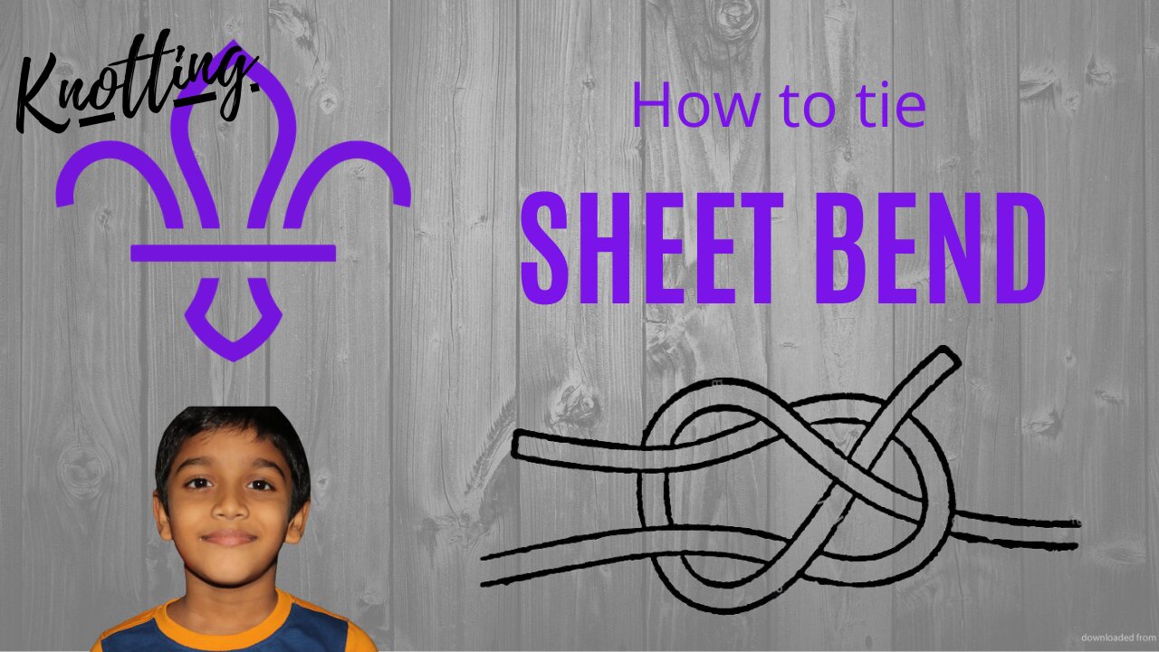 How to Tie a Sheet Bend Knot | Scouting With Ashaz | Knotting