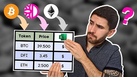 Echzeit Preise von Kryptowährungen in Excel bekommen [TUTORIAL] ✔️