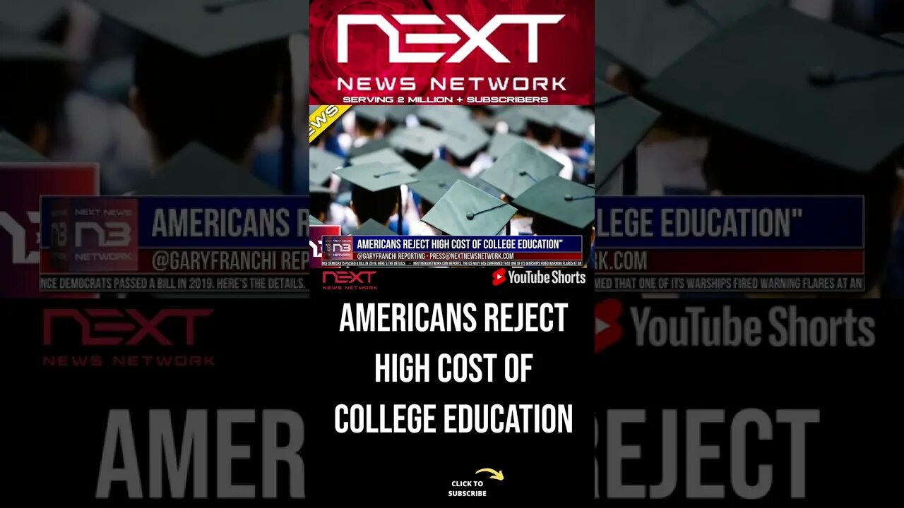 Americans Reject High Cost of College Education" #shorts