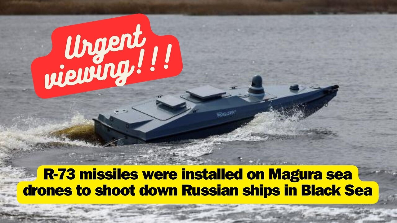 R-73 missiles were installed on Magura sea drones to shoot down Russian ships in Black Sea