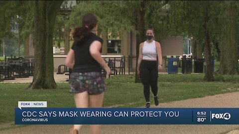 CDC: masks help prevent infection as well as spread of COVID